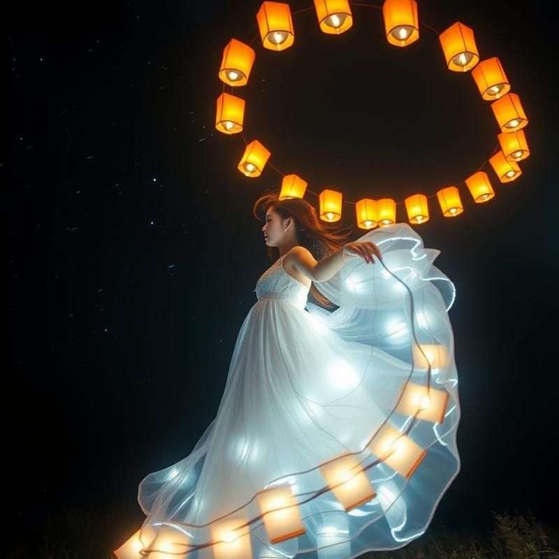 light painting style AI art