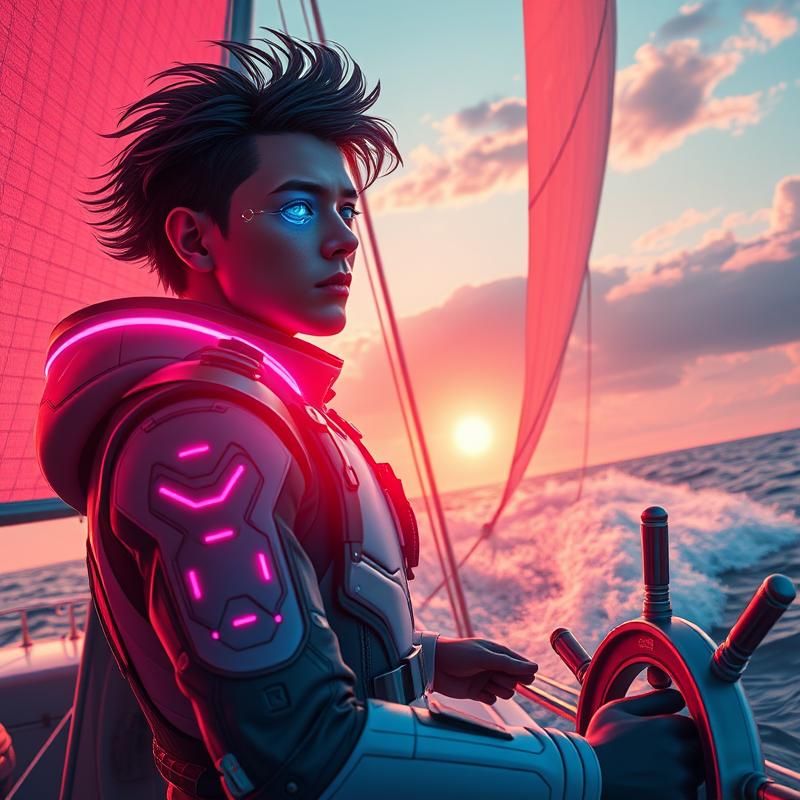 sci-fi art style AI art