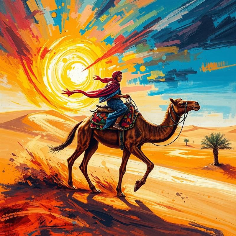 abstract expressionism style AI art