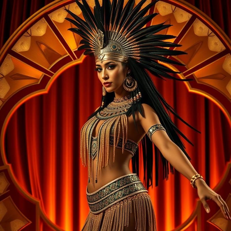 art deco style AI art
