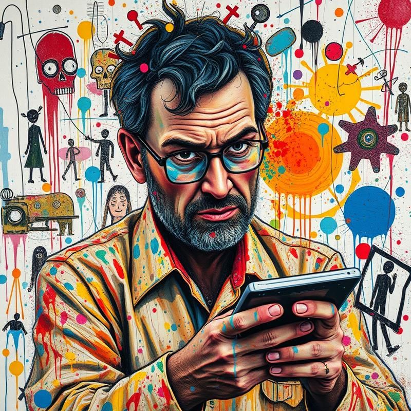 outsider art style AI art