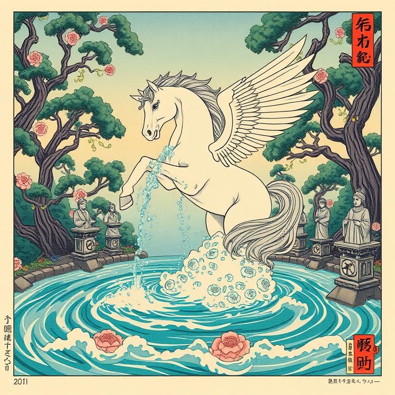 ukiyo-e style AI art