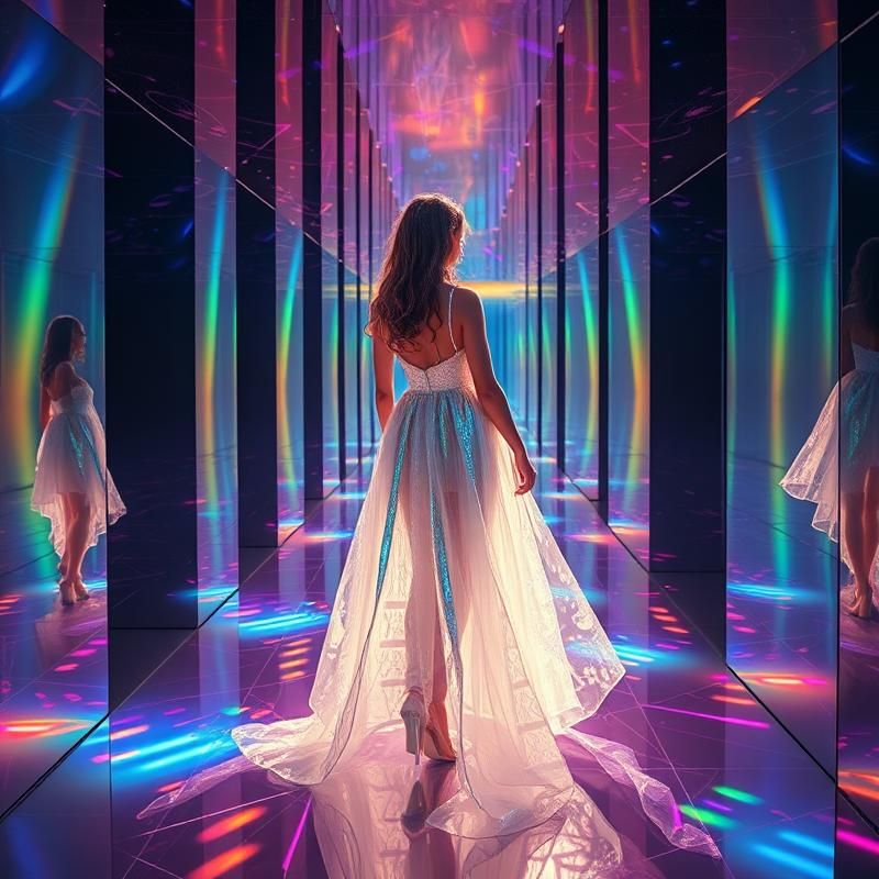 holographic style AI art