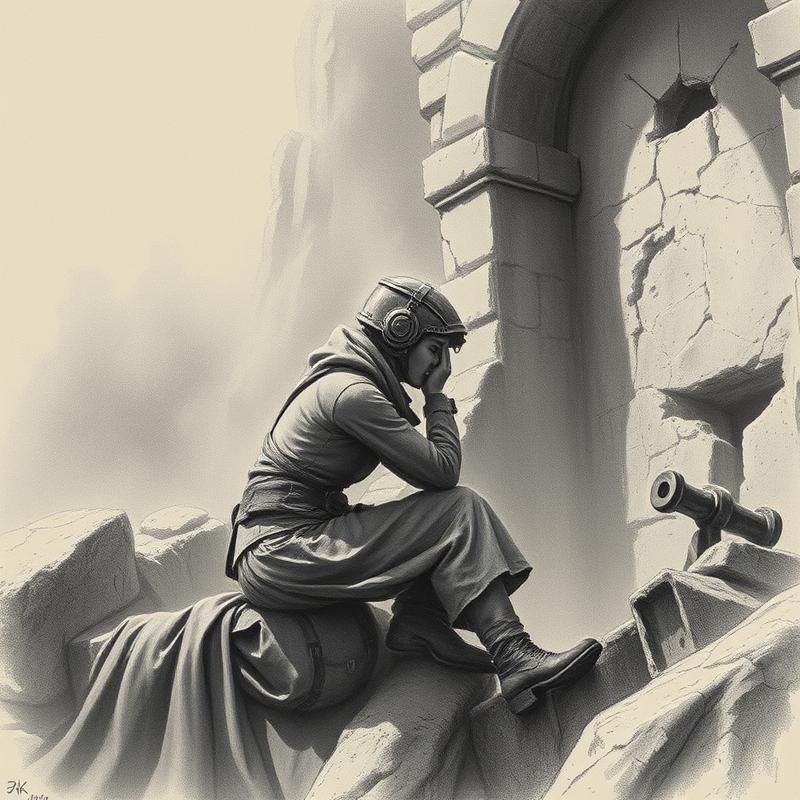 charcoal drawing style AI art