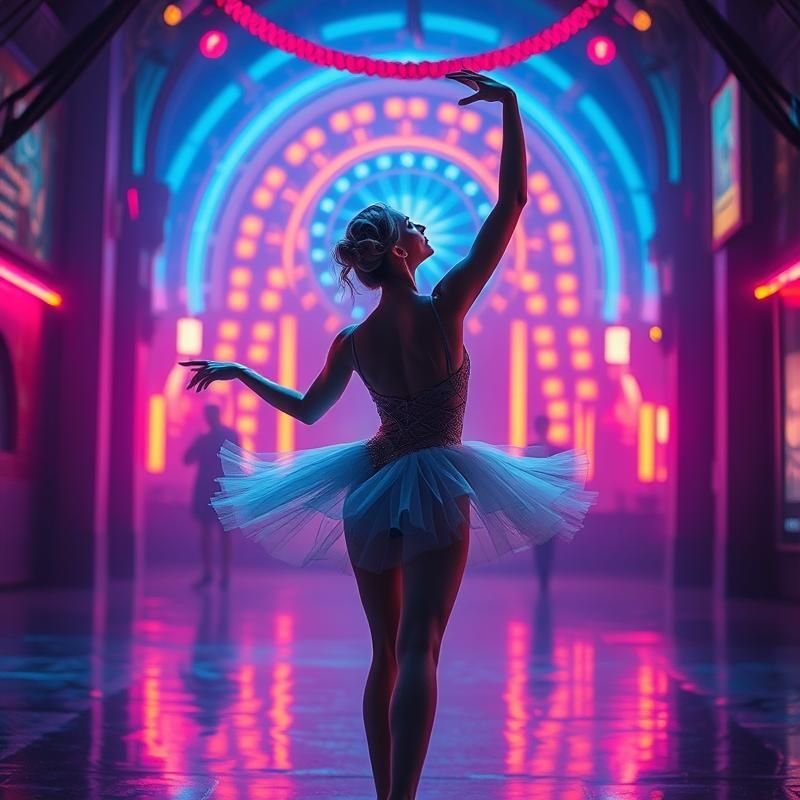 synthwave style AI art