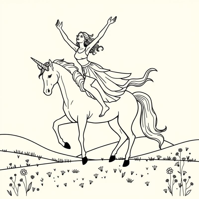 line art style AI art