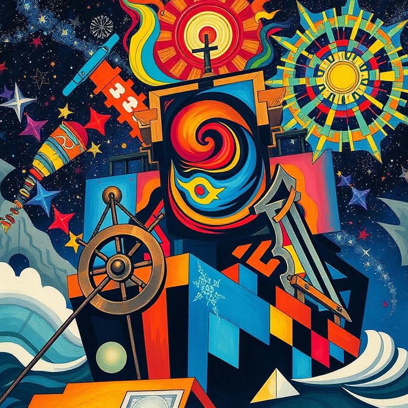 suprematist style AI art