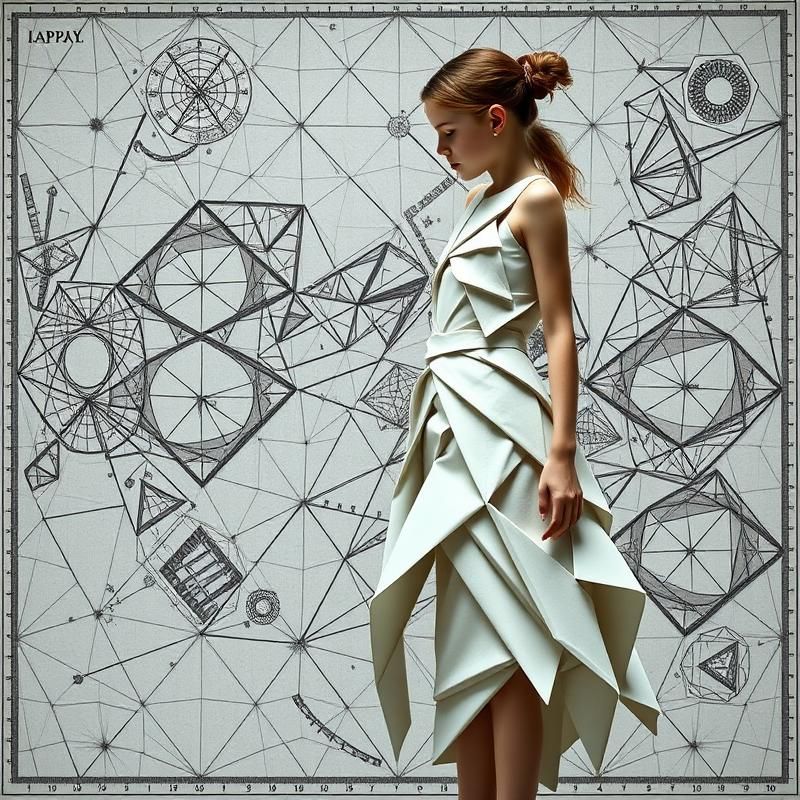 geometric style AI art