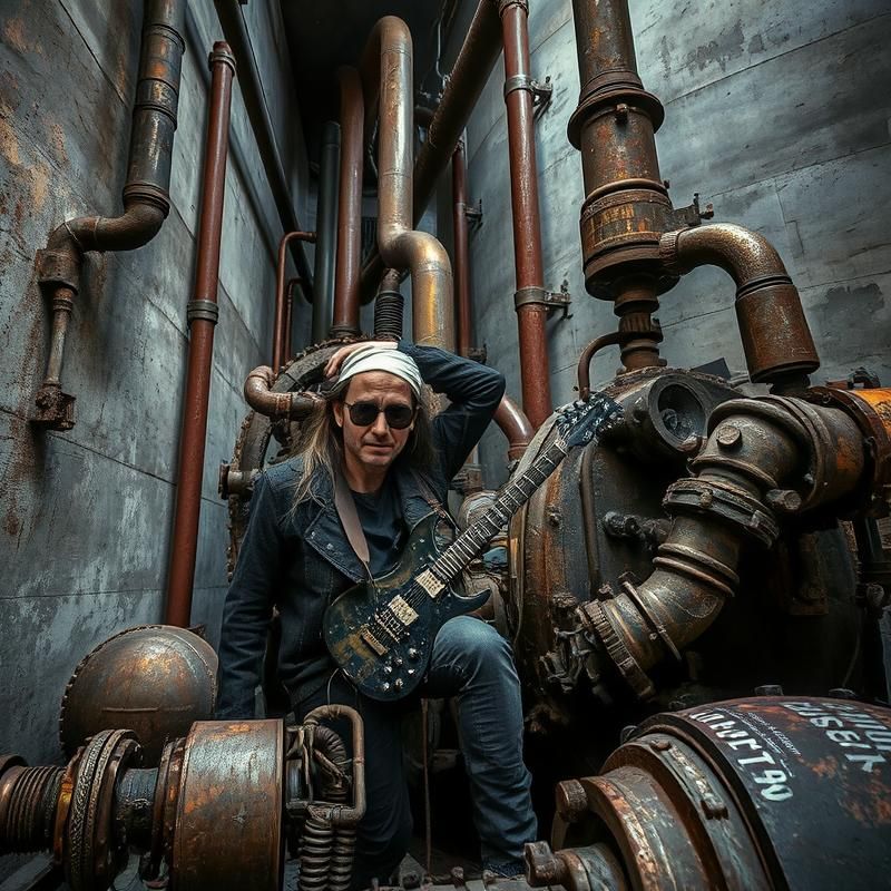 industrial style AI art