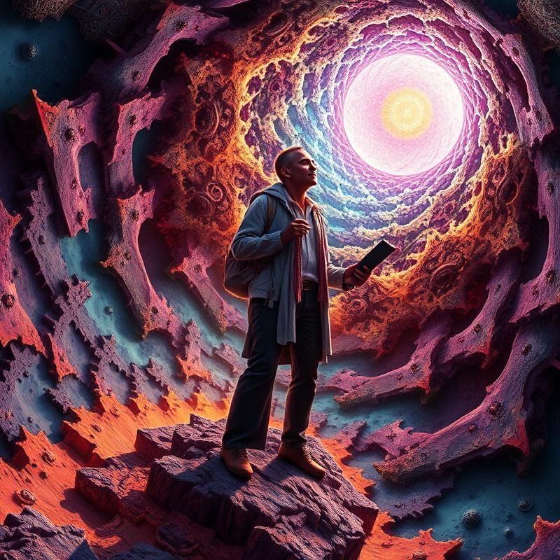 fractal art style AI art