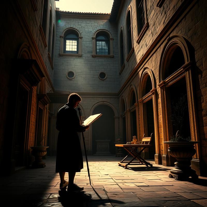 chiaroscuro style AI art