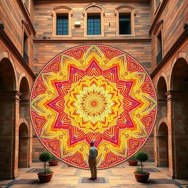 sacred geometry style AI art