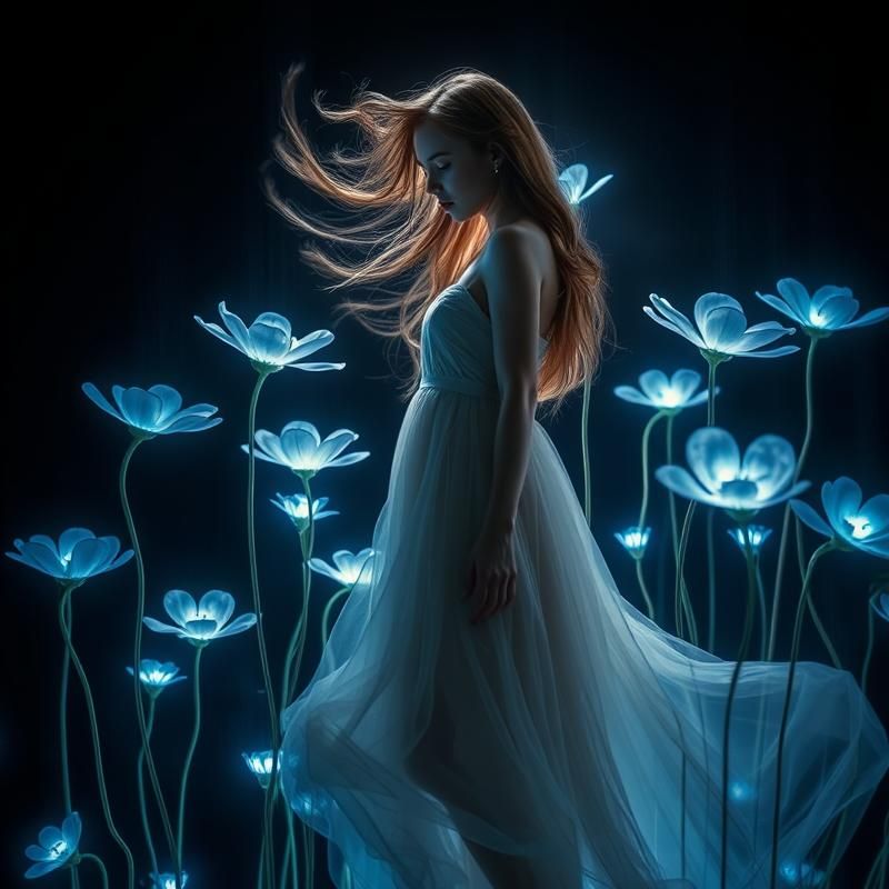 light painting style AI art