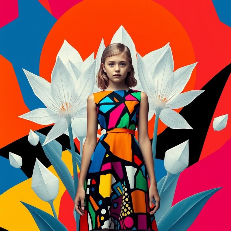 memphis design style AI art