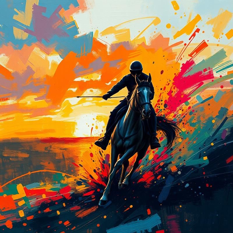 abstract expressionism style AI art