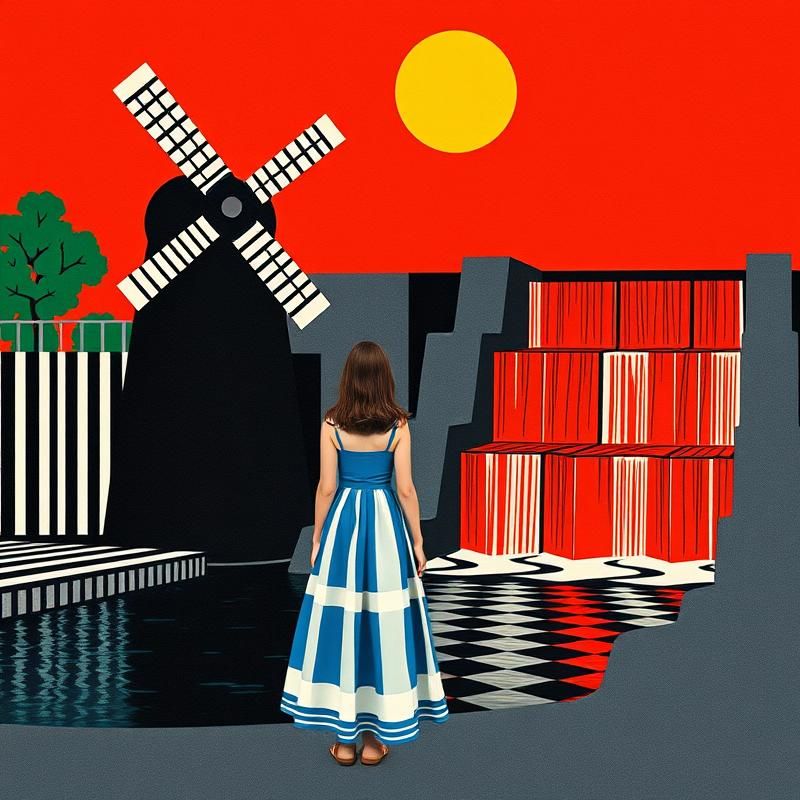 de stijl style AI art