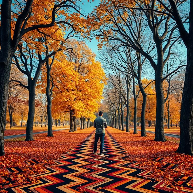 op art style AI art