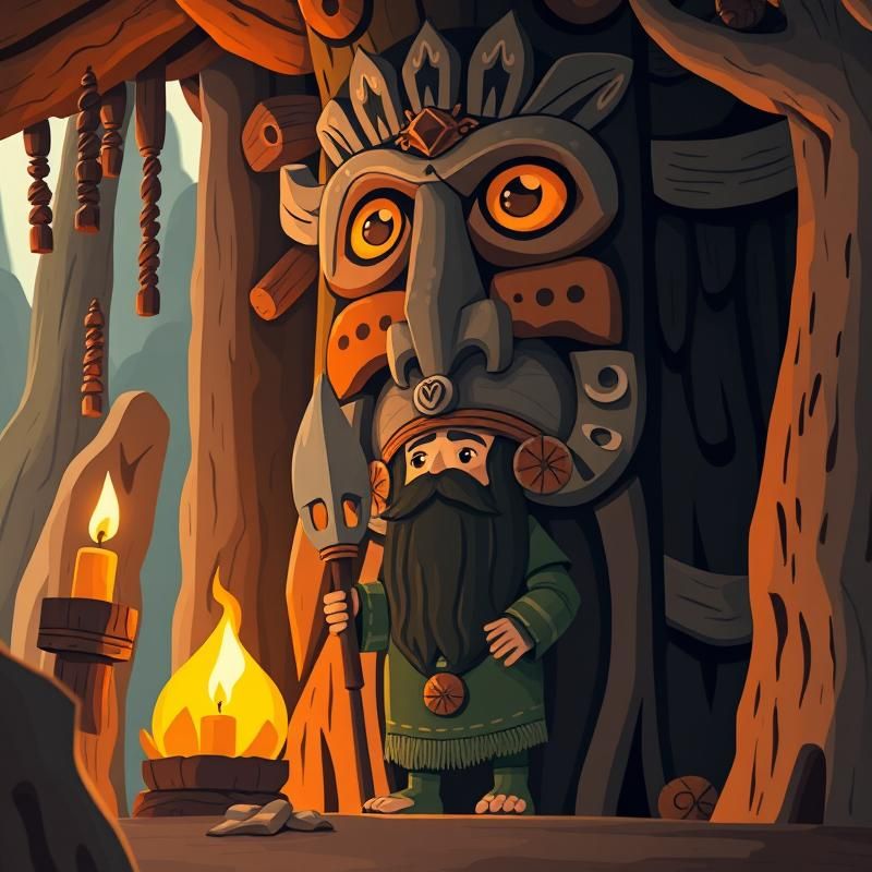 folk art style AI art