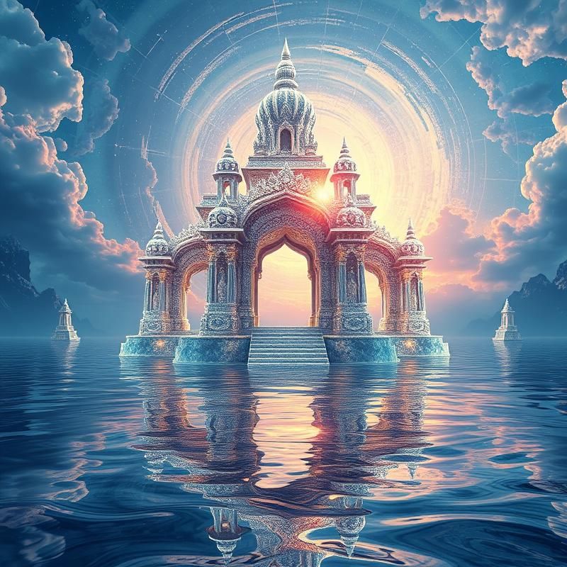 holographic style AI art