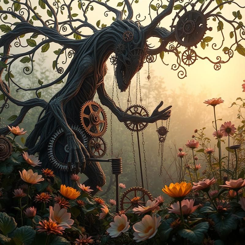 organic style AI art