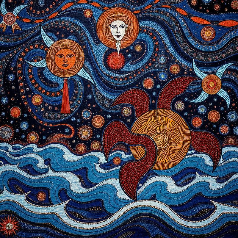 aboriginal art style AI art