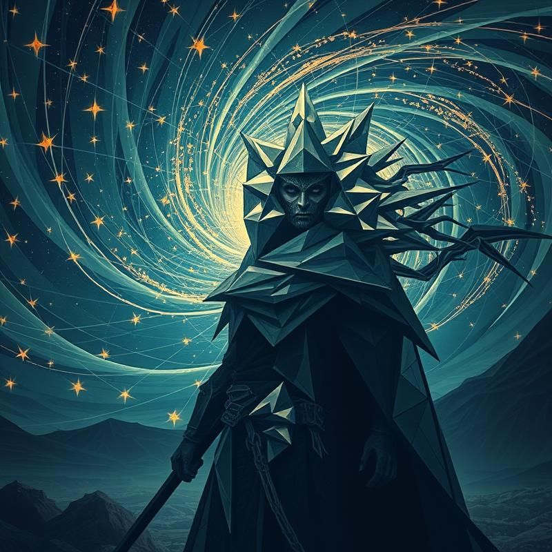 geometric style AI art