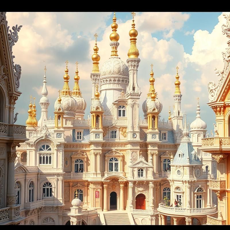 rococo style AI art