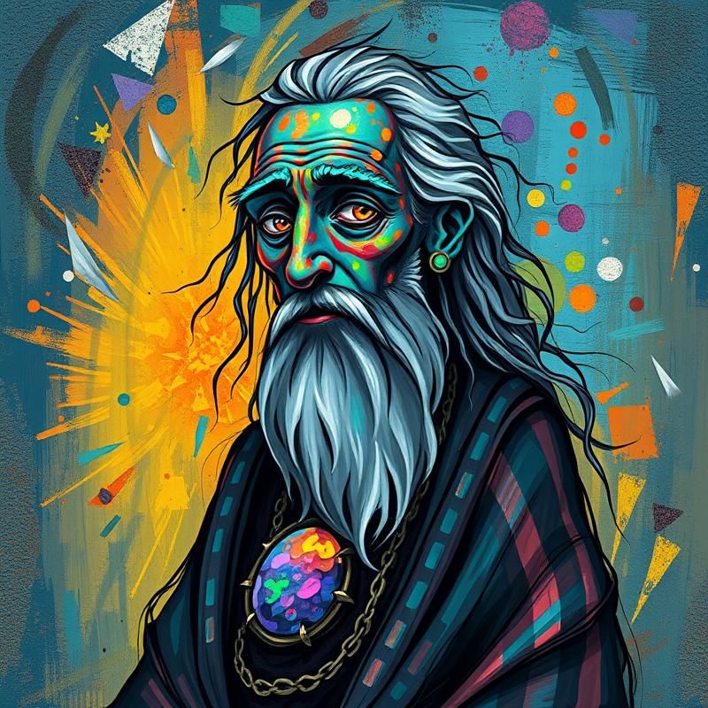 outsider art style AI art