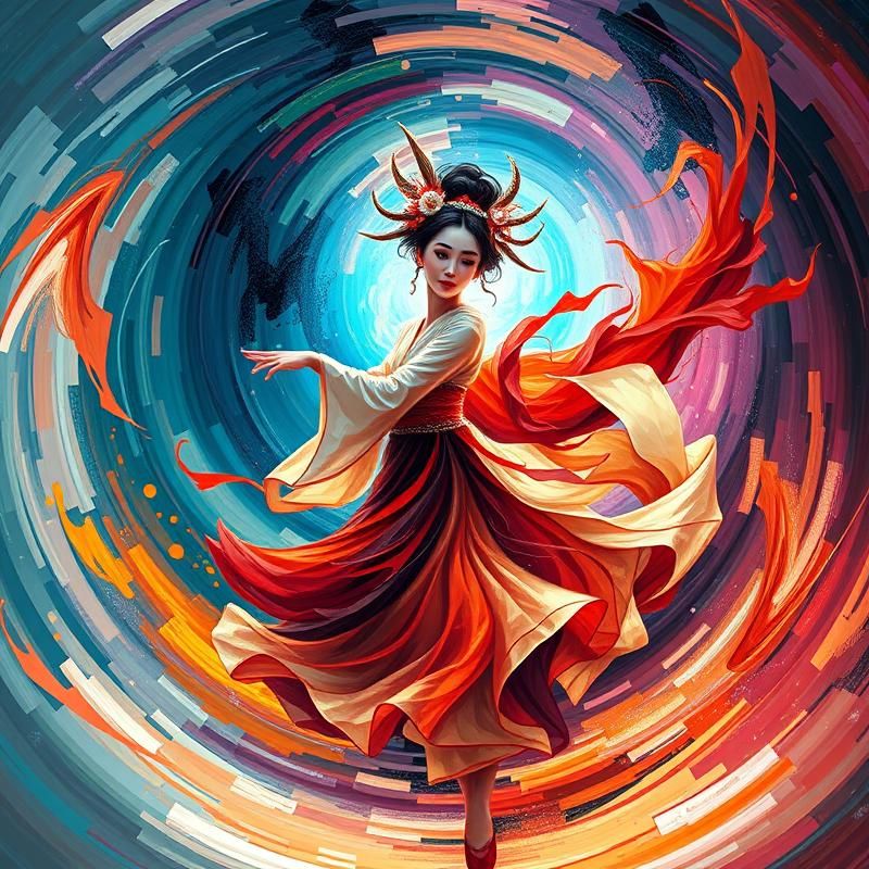 abstract style AI art
