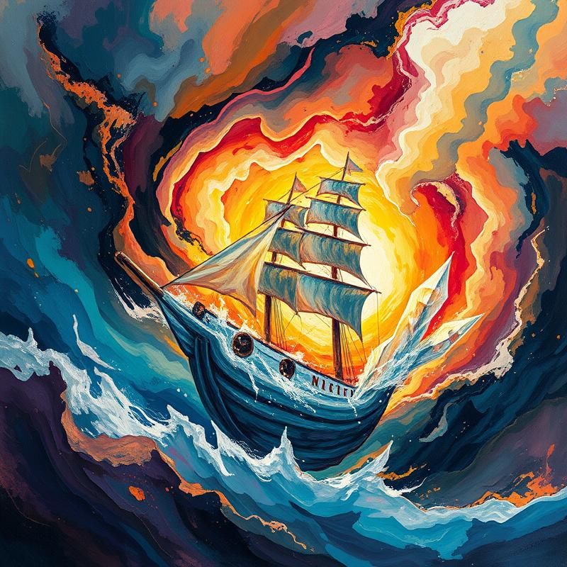 abstract style AI art