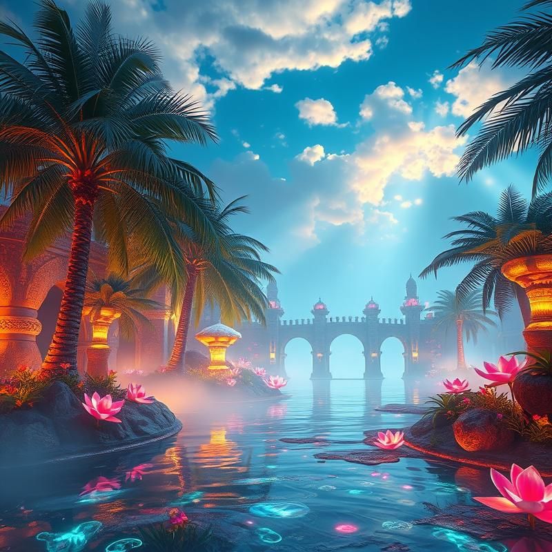 holographic style AI art