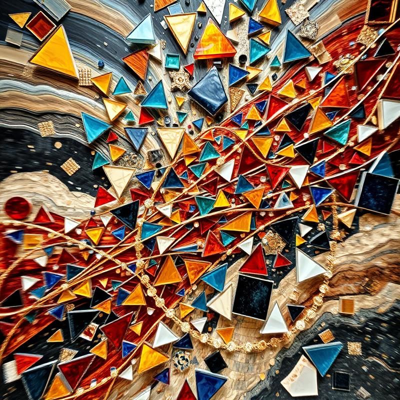 kinetic art style AI art