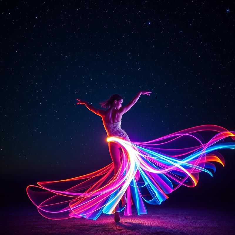 light painting style AI art