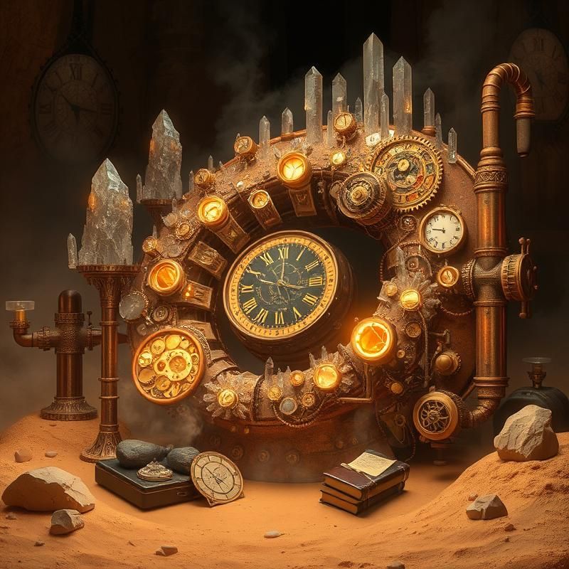 steampunk style AI art