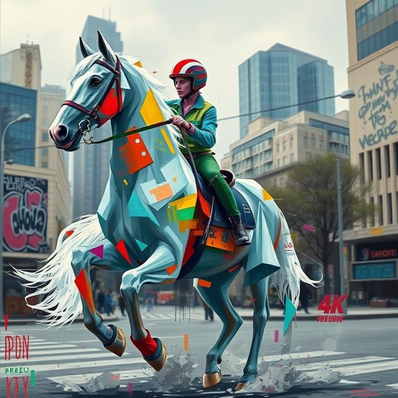 contemporary style AI art