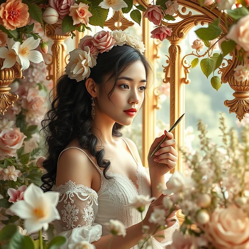 rococo style AI art