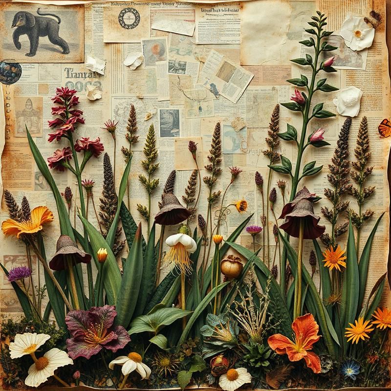 collage style AI art