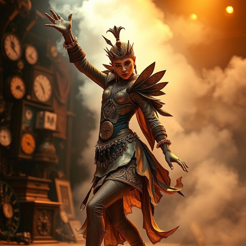 steampunk style AI art