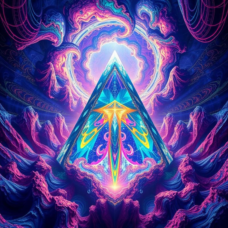 psychedelic style AI art
