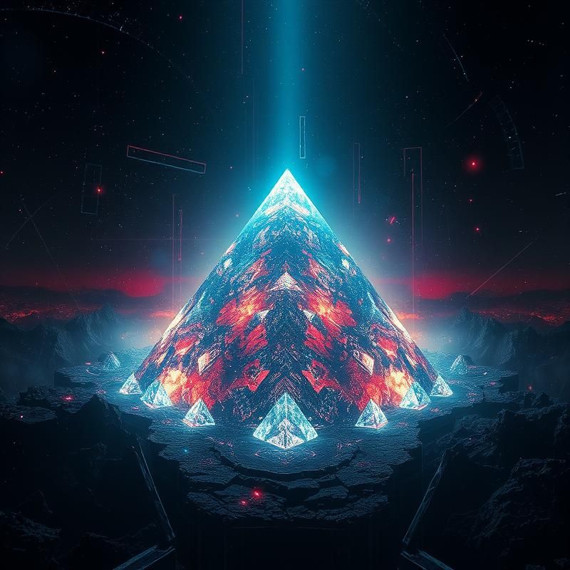 glitch art style AI art
