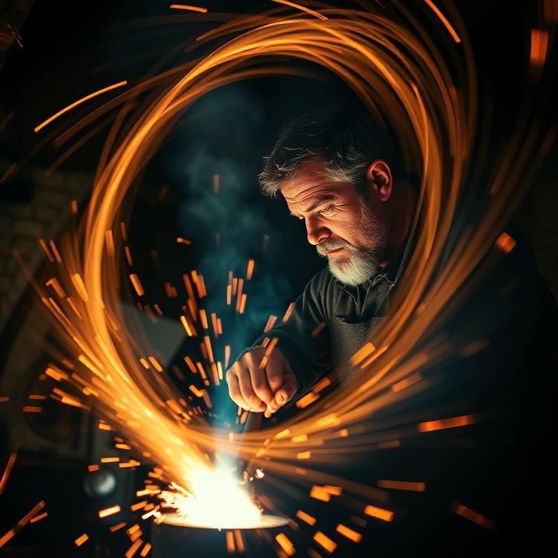 light painting style AI art