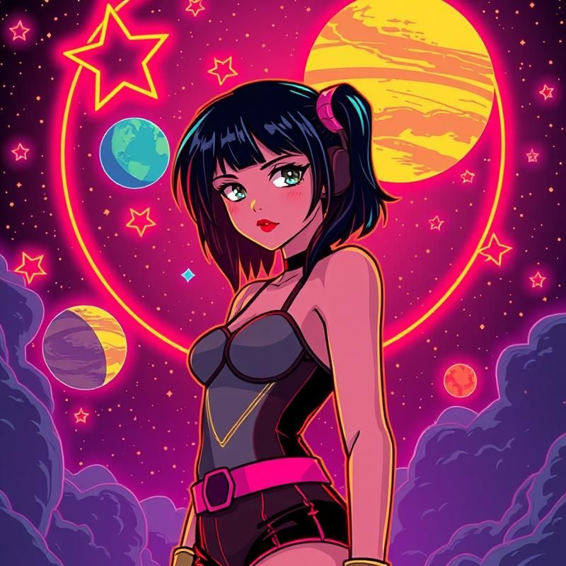retro style AI art