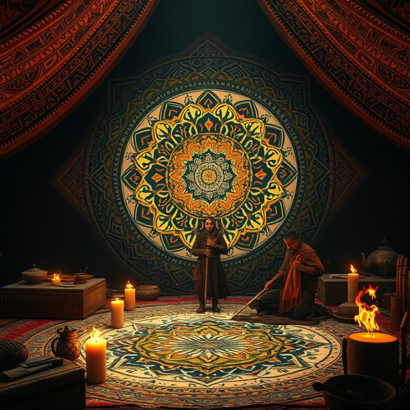 mandala style AI art