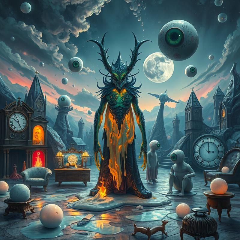 surrealism style AI art