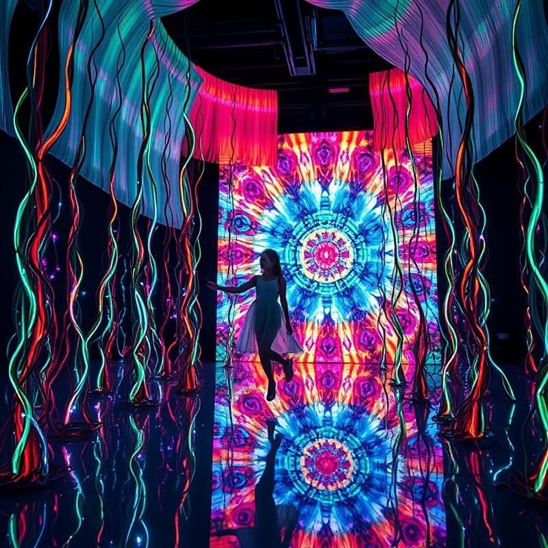 installation art style AI art