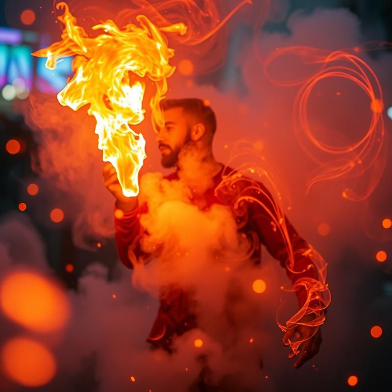 light painting style AI art
