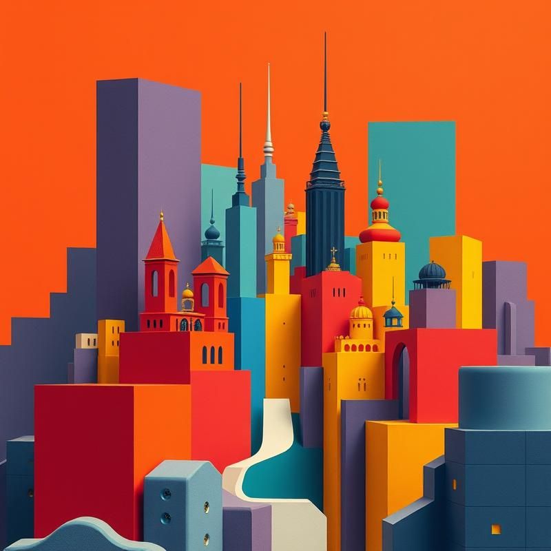 de stijl style AI art