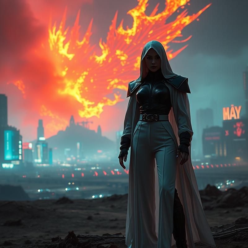 synthwave style AI art