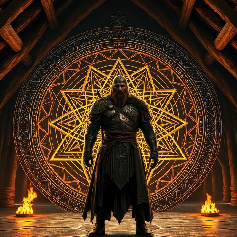 sacred geometry style AI art