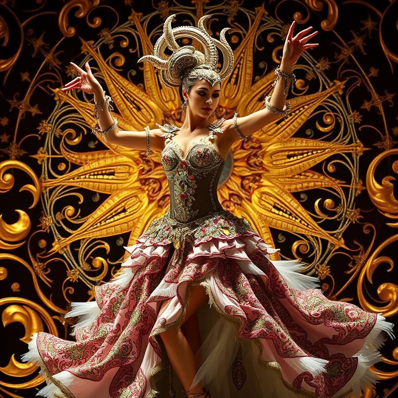 maximalist style AI art